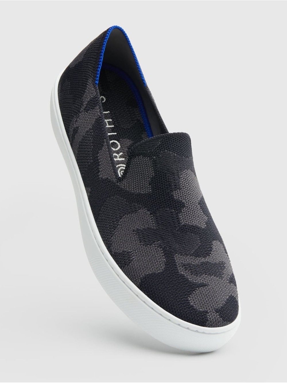 Rothy's Original Navy and Gray Camo Slip-On Loafers size 7